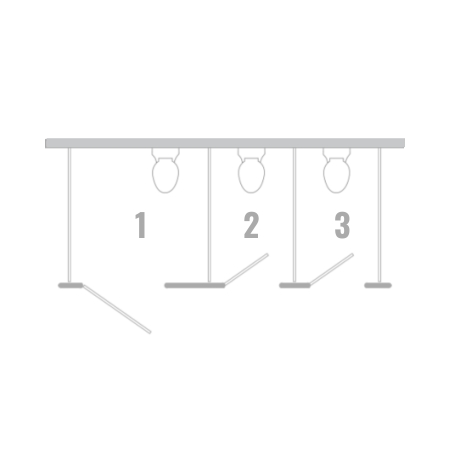 Phenolic Black Core Ceiling Hung Toilet Partition - Free Standing Layout - Image 3